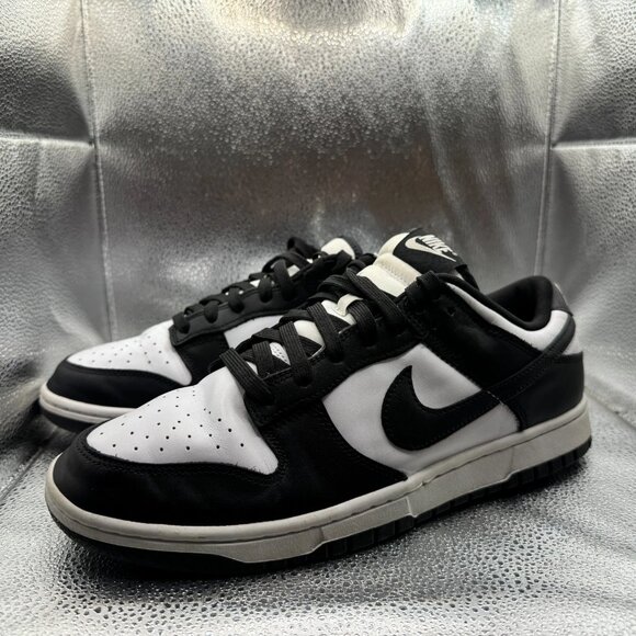 Size 11 Nike Dunk Low Retro Mens White Black Panda Athletic Sneaker DD1391-100 - Picture 6 of 11